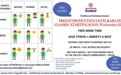 FREE KARATE CLASS– INTRODUCTION LEVEL FREE MIND TIME