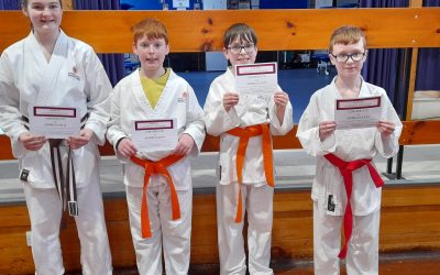 Karate taster block at East End Primary School, Elgin