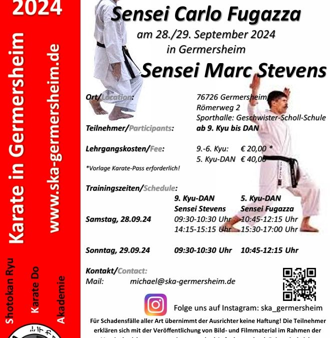 Sensei Fugazza and Stevens Germersheim September 2024