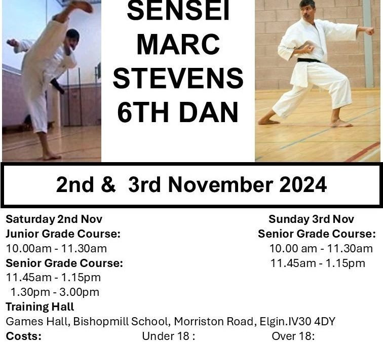 Marc Stevens 6th Dan Elgin November 2024